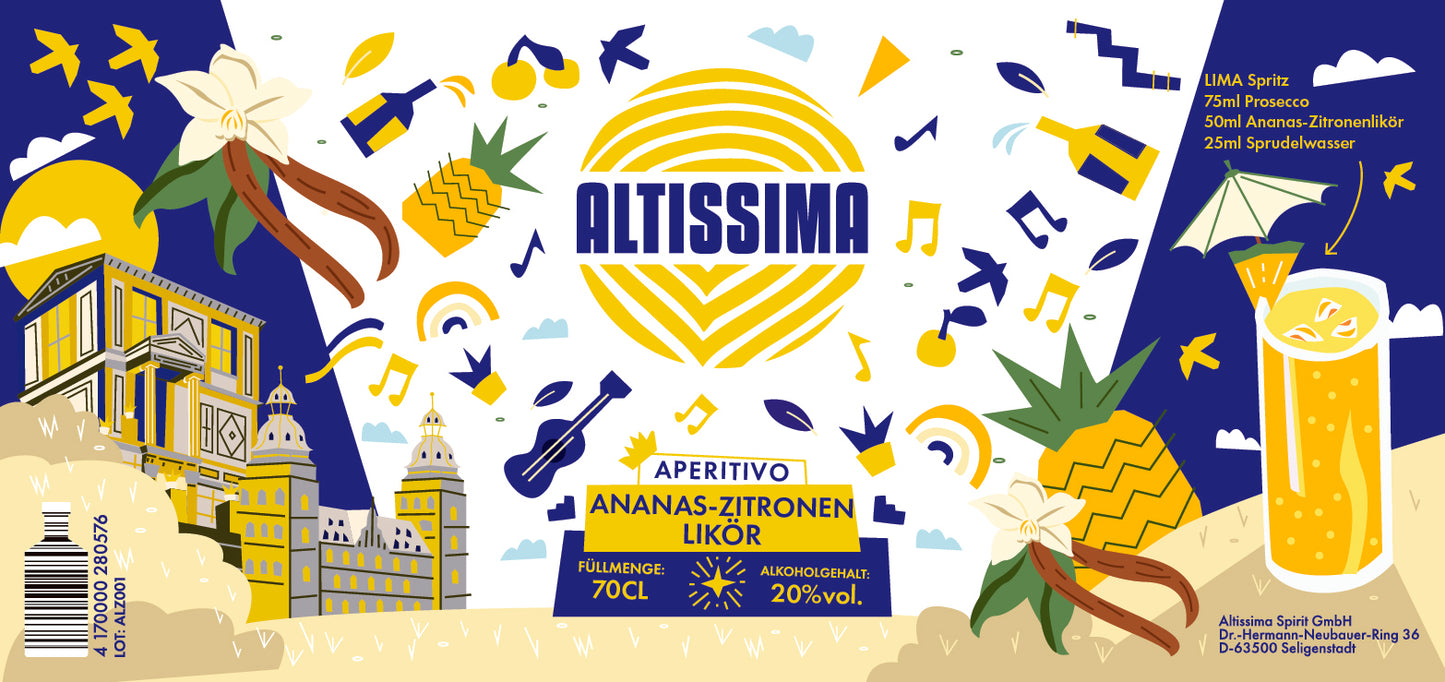 Altissima - Ananas-Zitronenlikör